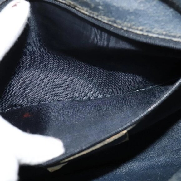 GUCCI GG Supreme Sherry Line Shoulder Bag PVC Navy Gold 98 02 005 Auth BA4122 - Picture 11 of 16